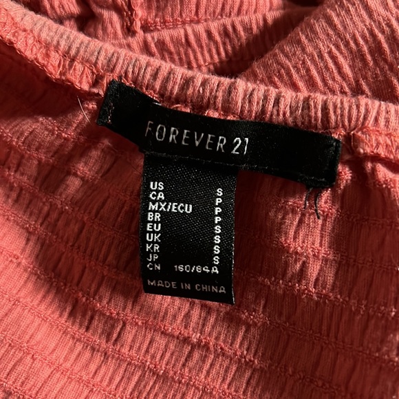 Ruched Peasant Crop Top - Picture 3 of 3